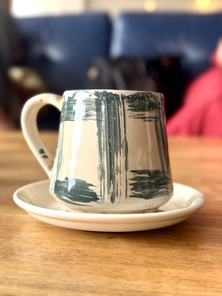 수제 도자기 머그 & 소서